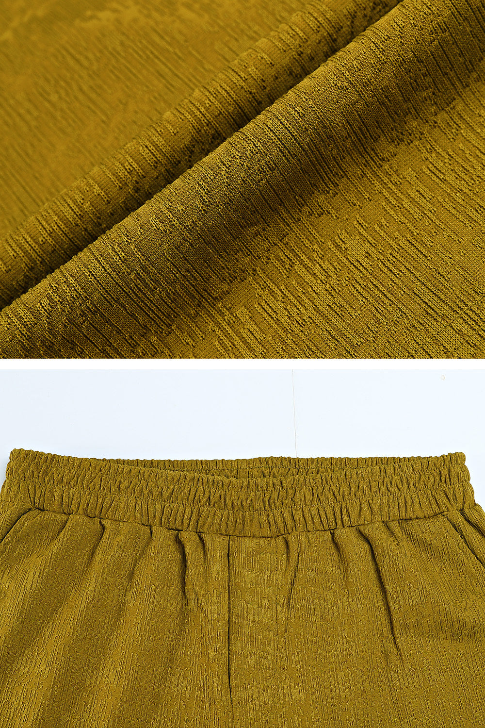Men Textured Knitting Set - Green