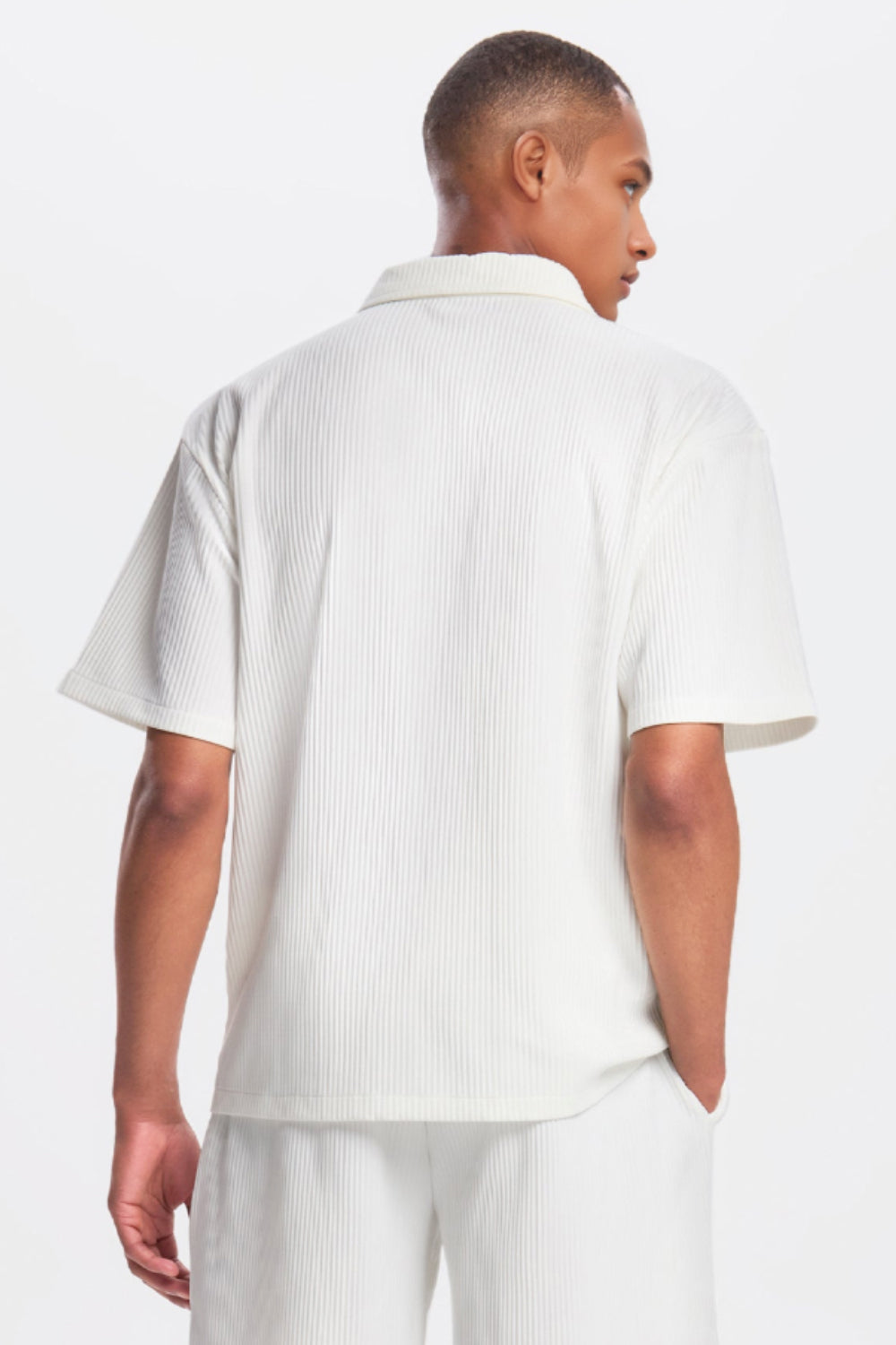 The Pleated Men Summer Suits - White