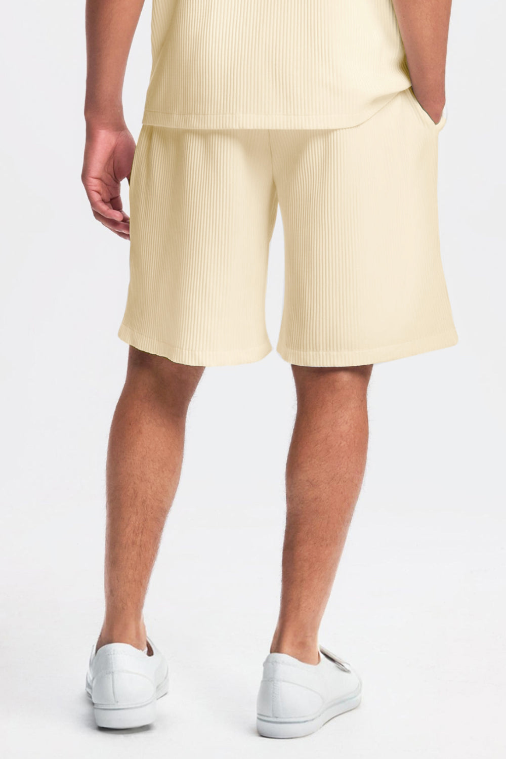 The Pleated Men Summer Suits - Khaki