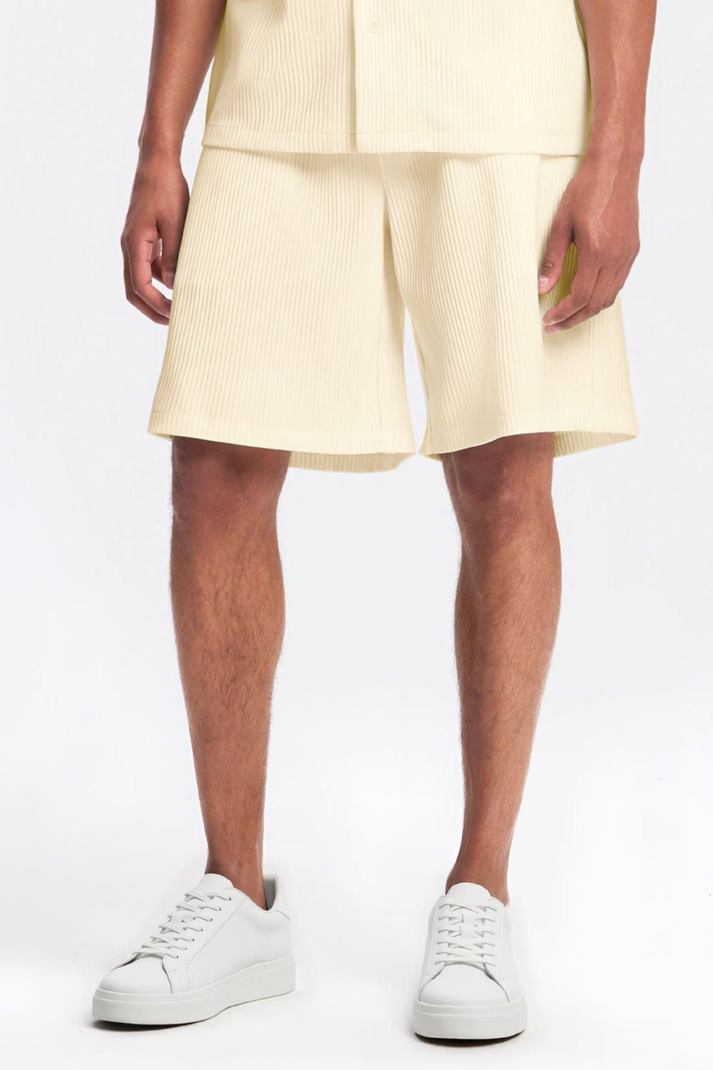The Pleated Men Summer Suits - Khaki