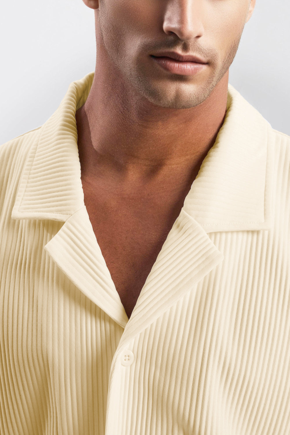 The Pleated Men Summer Suits - Khaki