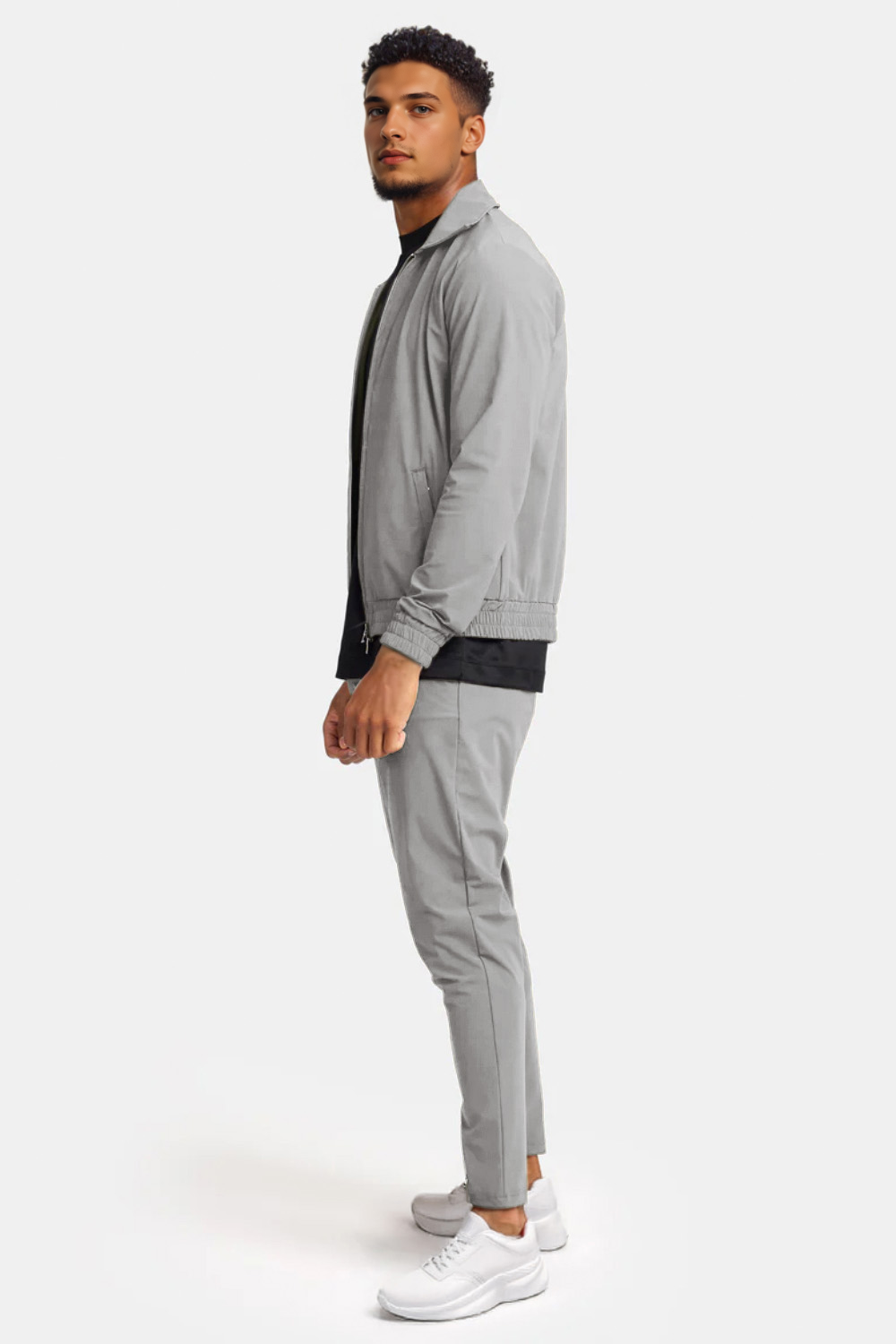 Men's Casual Set - Light Grey