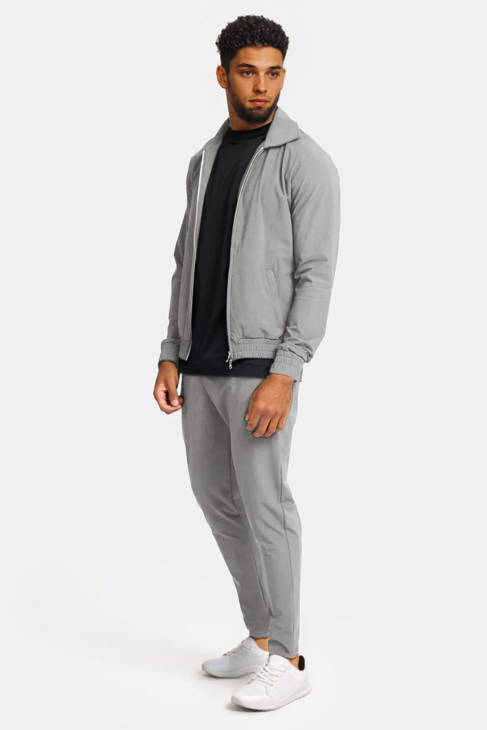 Men's Casual Set - Light Grey