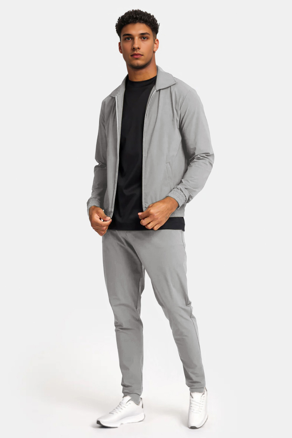 Men's Casual Set - Light Grey