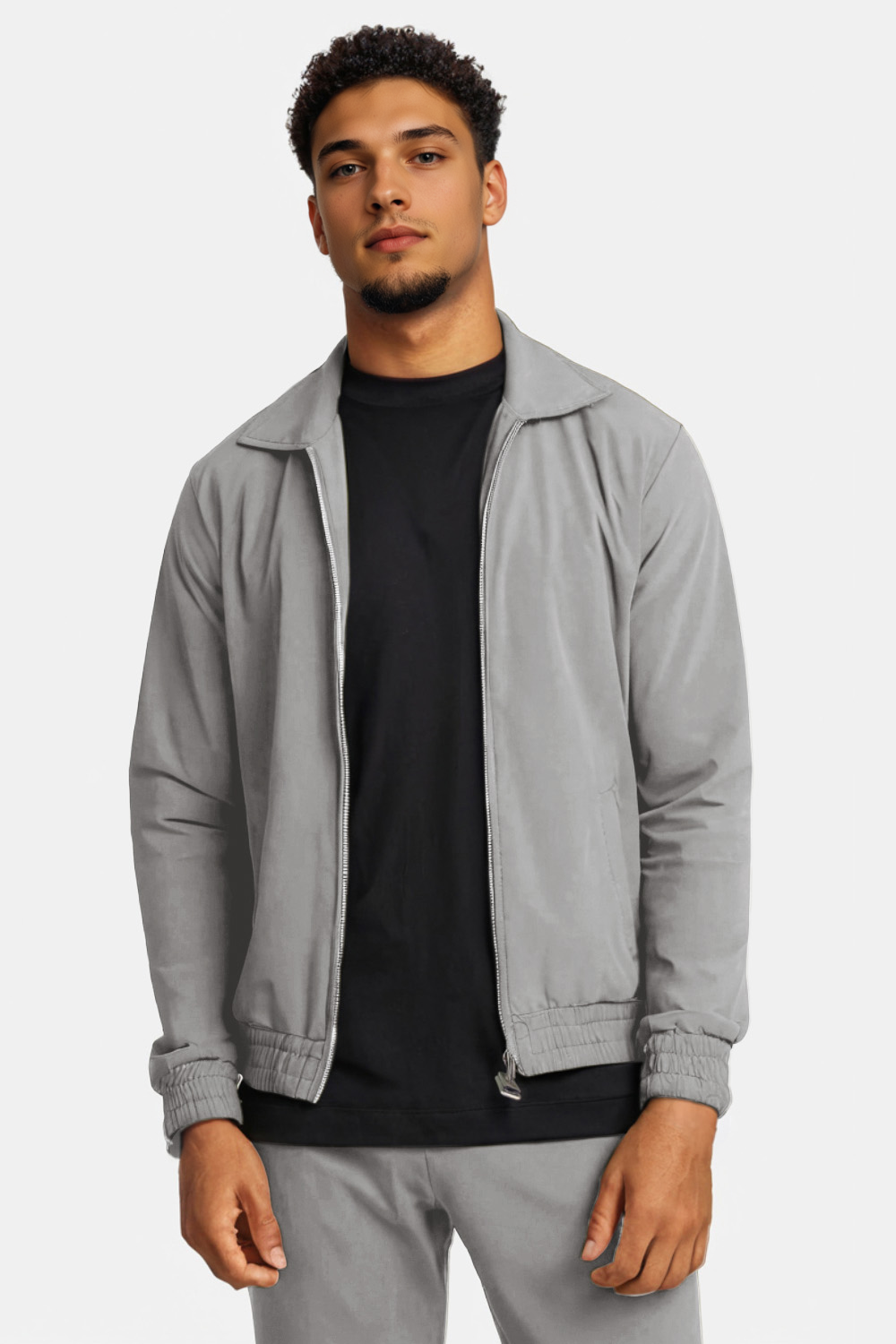 Men's Casual Set - Light Grey
